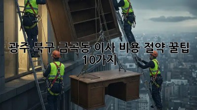 광주 북구 금곡동 이사, 비용 절약 꿀팁 10가지!