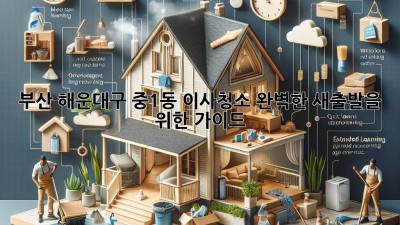 부산 해운대구 중1동 이사청소: 완벽한 새출발을 위한 가이드