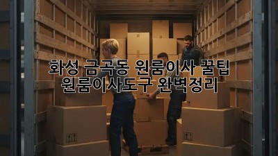화성 금곡동 원룸이사 꿀팁🍯 | #원룸이사도구 완벽정리
